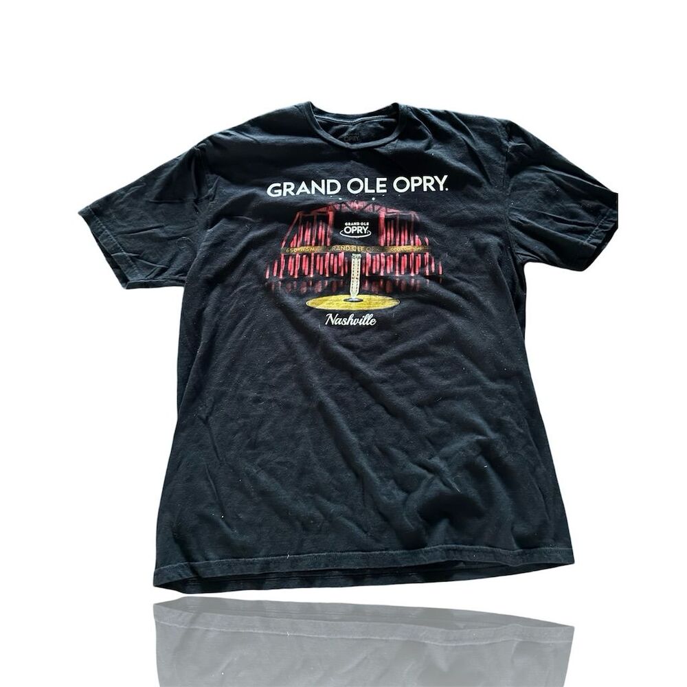 Grand Ole Opry Unisex XL Black Graphic T-Shirt Nashville Country Music Tee